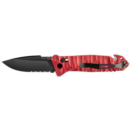 COUTEAU CAC MIXTE TOXIFIE 4 FONCTIONS ROUGE LAME 85MM - 1