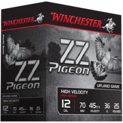 CARTOUCHES WINCHESTER 20/70 ZZ PIGEON 30G PB7.5 X25 WINCHESTER - 1