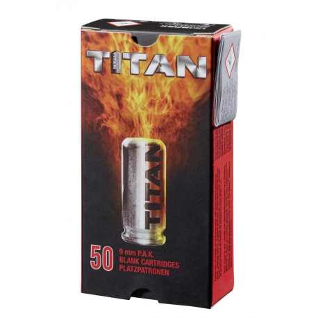 MUNITIONS 9MM PAK A BLANC TITAN PERFECTA X50 - 1