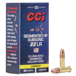 Munition CCI Segmented HP Subsonic 22lr x50 CCI - 1