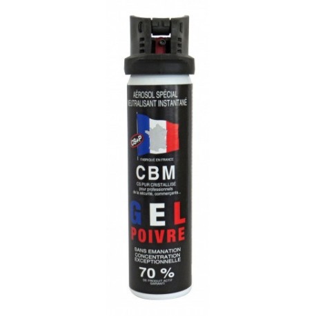 Bombe lacrymogène gel poivre CBM 75ml  - 1