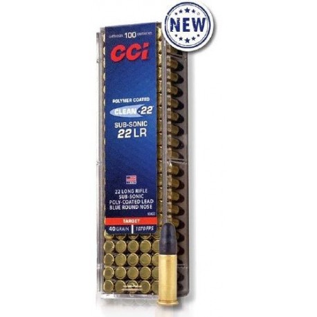 CCI CLEAN TARGET 22lr Round Nose Blue SUBSONIC X100 CCI - 1